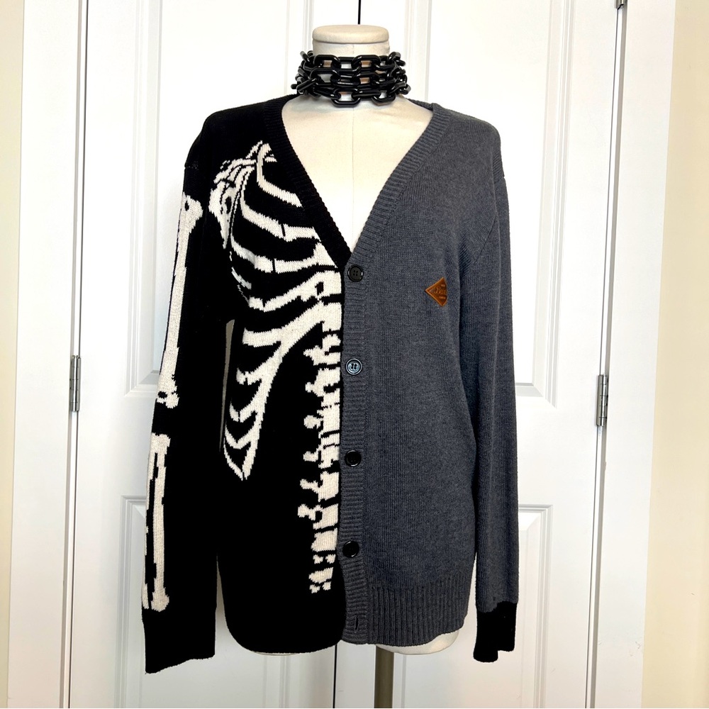 Creepy Co Beistle Two Tone Cardigan Sweater